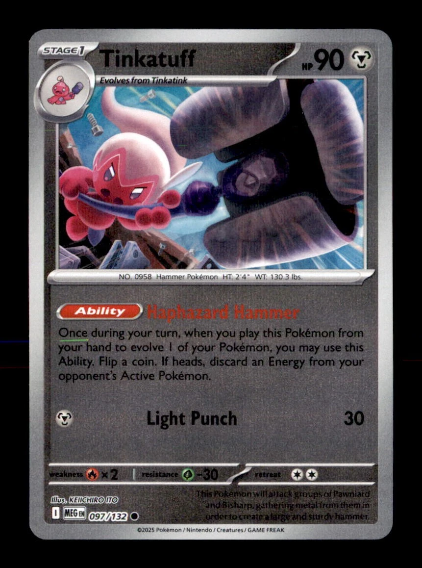 tinkatuff pokemon card Paldea Evolved [Psychic][Colorless][Colorless] Tinkatuff - Deluxe Pack: ex