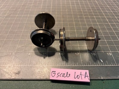 G Scale Train TWO ALL METAL WHEEL & AXLE Assemblies LGB USA PIKO BACHMAN LOT A