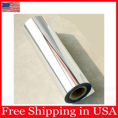 12''x78''Chrome Mirror Silver Vinyl Wrap Sticker Decal Film Sheet,Self-adhesive