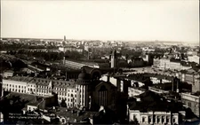 RPPC aerial Helsinki Finland view vintage postcard o846