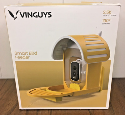 Vinguys Green 2.k Full HD Camera 130 Degrees Wild View Smart Bird Feeder, NEW