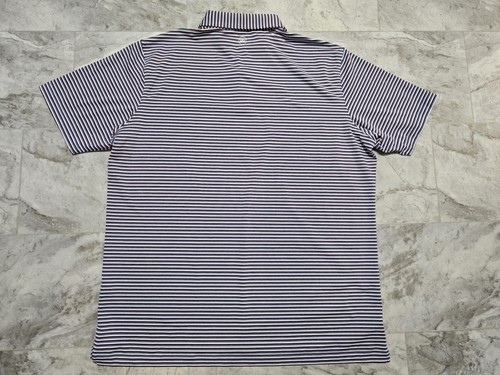 Peter Millar Crown Crafted Striped Polo Shirt Sz 2XL Chest Logo Concession GC - Picture 2 of 11