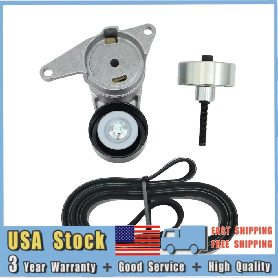 High-Quality Serpentine Belt Pulley Tensioner Kit For 2013-16 GMC Acadia 3.6L V6 Foto 4 de 4