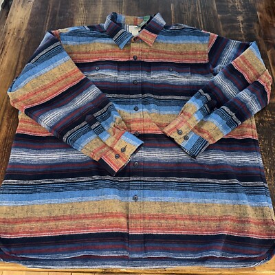 LL BEAN WESTERN SHACKET SIZE 3XL NWT