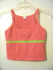 Womens Tias Adult Dance Crop Top Pink Size Medium GUC