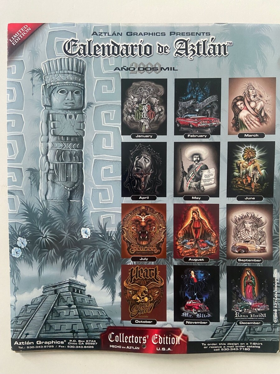 SEALED 2000 Calendario De Aztlan Limited Edition Calendar