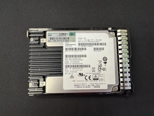 HPE MO000400JWFWN 400GB 2.5" 12Gb/s SAS SSD W/ Caddy P/N: 872373-001 872388-002 - Afbeelding 2 van 2