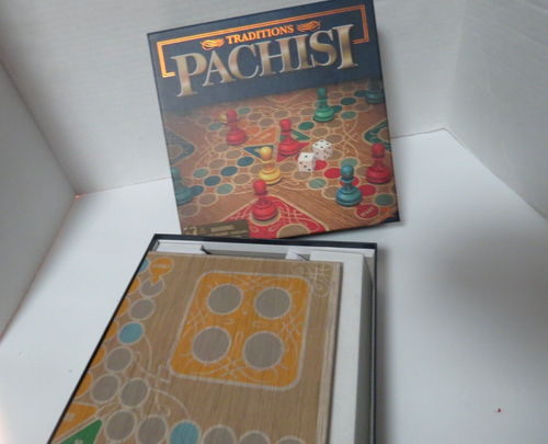 Pachisi Board Game Traditions Cardinal Games Strategy Game Complete In Box - Picture 11 of 15