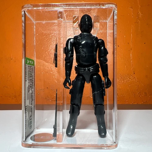 Snake Eyes Straight Arm G I Joe 1982 Hasbro Figure AFA GRADED 85 (Loose O Ring)