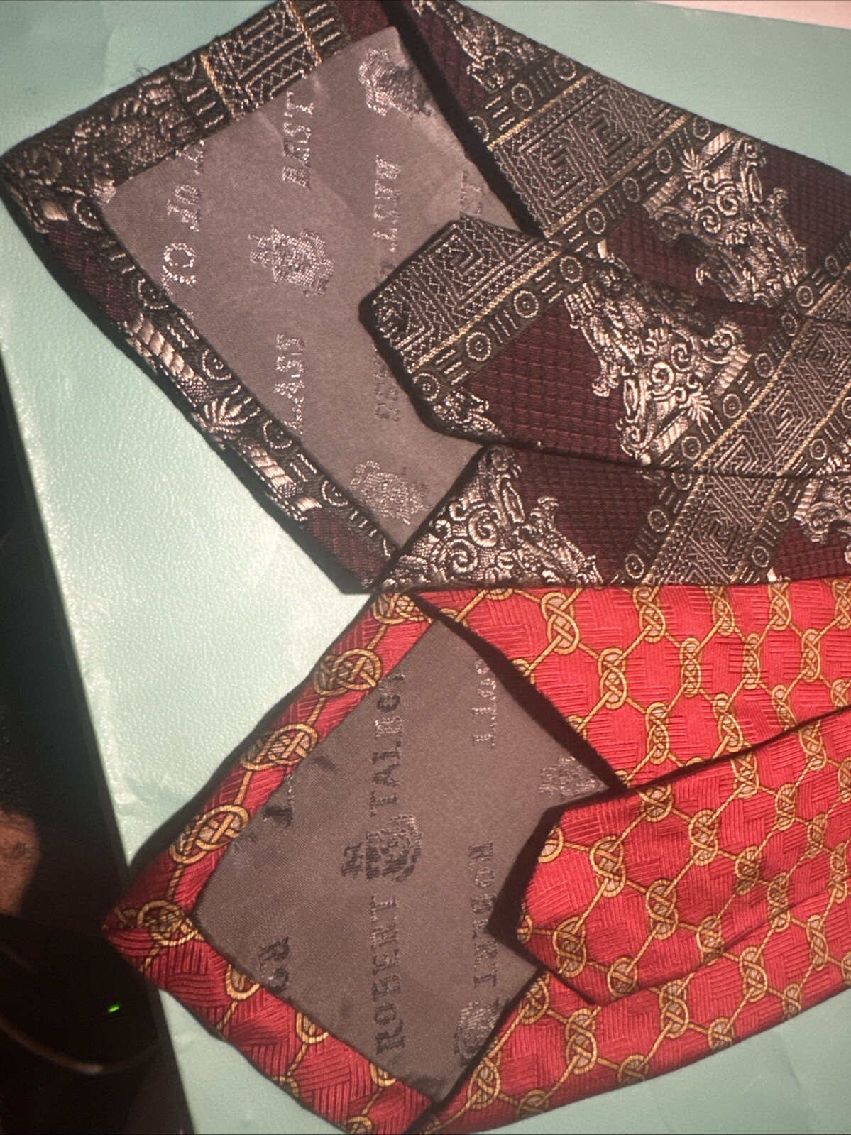 Lot Of 2 Robert Talbott Multicolored Silk Ties - image 4