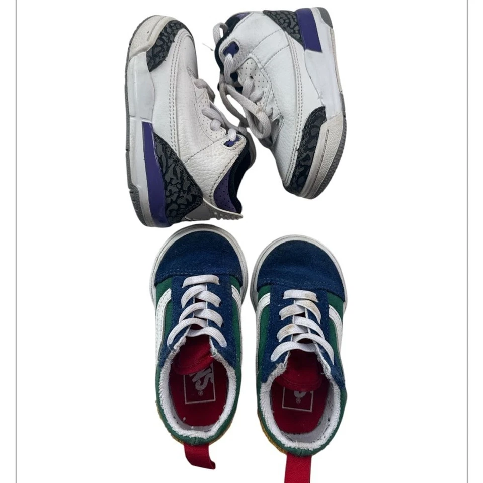 Lot of Two Pairs Baby shoes Sneakers Jordan & Vans Size 5 - Image 3 of 4