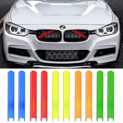2pcs Car Front V Brace Grill Strip Cover Trim for BMW 3 4 5 Series F30 F32 G30