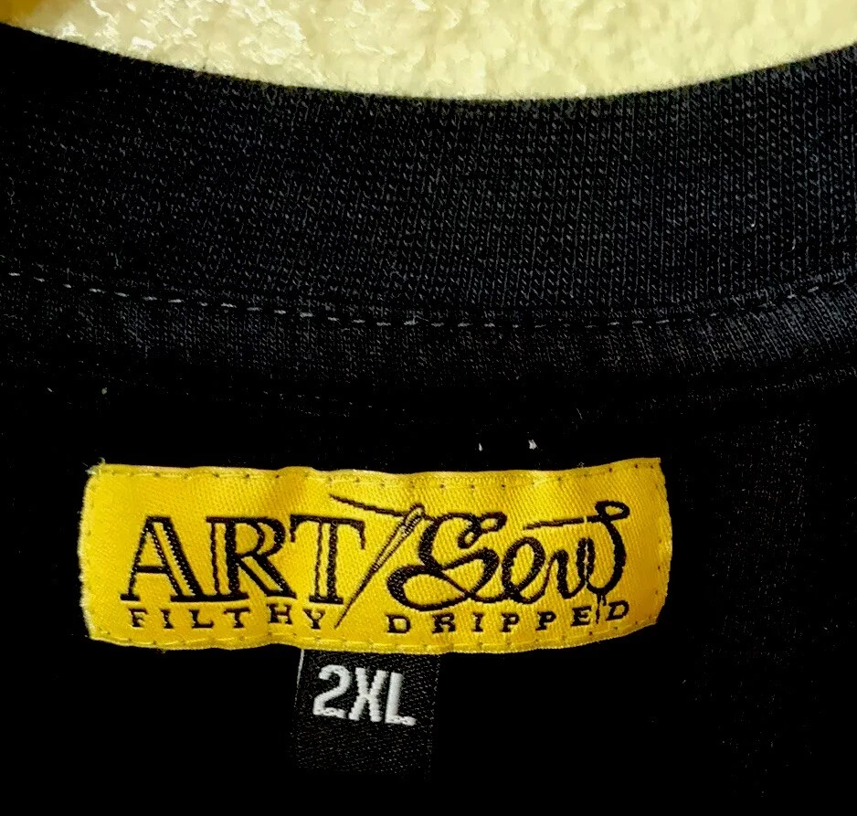 Art/Sew Filthy Dropped Y2K Sublimated Print PANDA Men’s T-shirt Sz 2XL - Image 4 of 4