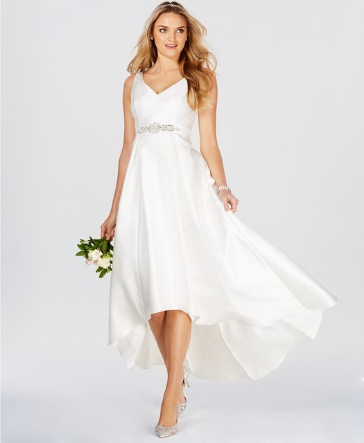 adrianna papell high low gown