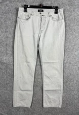 A.P.C. Pants Jeans Men's 30 (Fits 30 x 26) Gray Light Wash Straight Leg **
