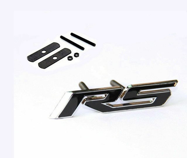 Black GENUINE Grille RS Emblem Badge R S 3D GM Camaro CHEVROLET