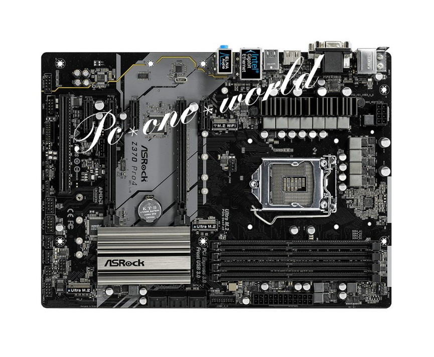 ASROCK Z370 Pro4 Motherboard Intel Z370 LGA 1151 DDR4 DIMM ASROCK Z370 Pro4 Motherboard Intel Z370 LGA 1151 DDR4 DIMM