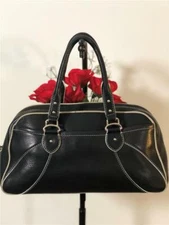 Cole Haan Village F04 Black Leather Shoulder Bag