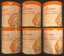 happy baby organic probiotic baby cereal oatmeal with iron probiotics