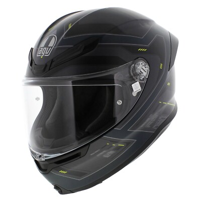 Agv K6 S Enhance Matt Black Grey, Full Face Motorcycle Helmet, New E2206!