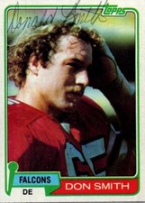 1981 -Don Smith- JSA Topps Autograph/Signed/Auto Football Card #339 Falcons