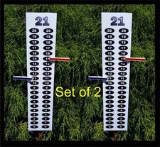 Set of 2 Scoreboard Score Keeper - Black Oval Numbers - Cornhole - Corn Hole