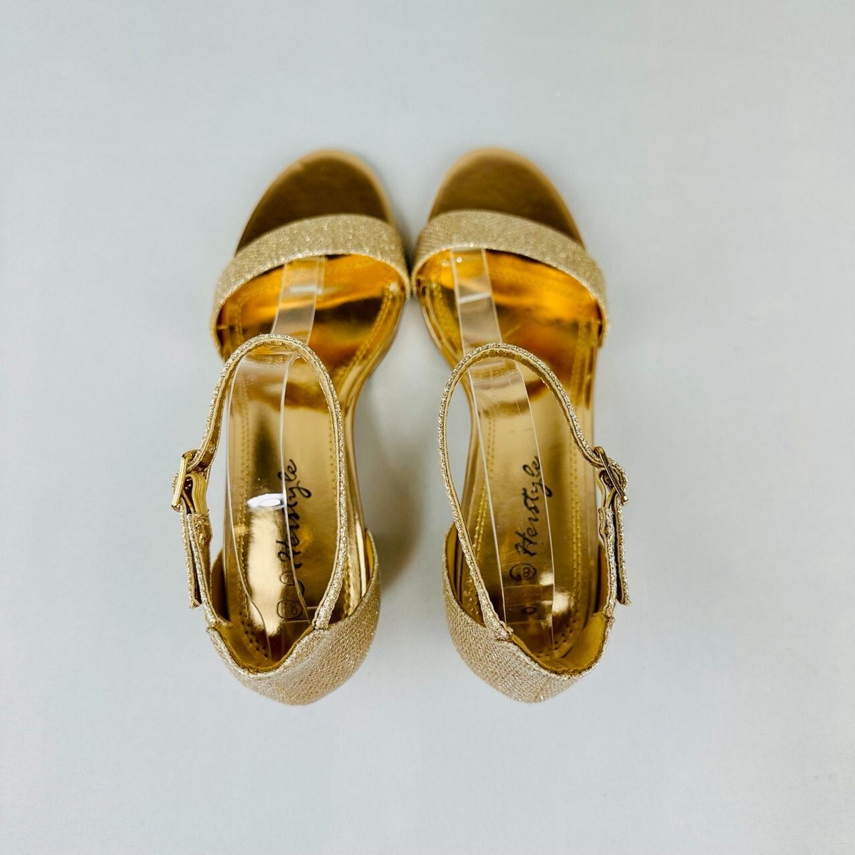 Herstyle Women's Sunday Chunky Low Heels Size 8.5 Rose Gold Herstyle Women's Sunday Chunky Low Heels Size 8.5 Rose Gold