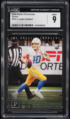 2020 Panini Chronicles - Justin Herbert (RC) #PA-3 - CGC 9 Mint 