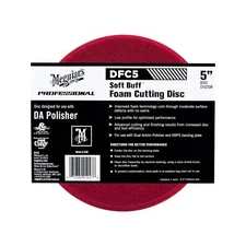 Meguiars Soft Buff Foam Cutting Disc DA Dual Action Polisher Pad RED 5 inch DFC5
