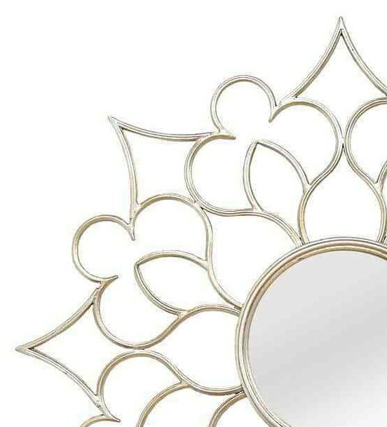 Stratton Home Decor SHD0145 Francesca Wall Mirror Silver for sale