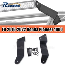Over Windshield 54'' Curved Light Bar Mount Bracket Fit Honda Pioneer 1000 16-25