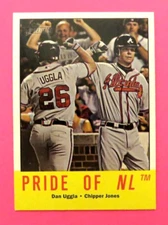 2012 Topps Heritage "Pride of NL" Atlanta Braves - DAN UGGLA & CHIPPER JONES