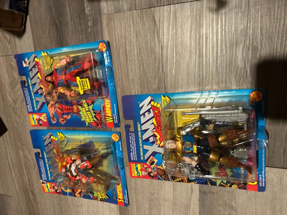 Figura De Colección 1994 Toy Biz X-Men X-Force ¡Lote De 3! Cable, Warpath, Shatterstar Foto 2 de 4
