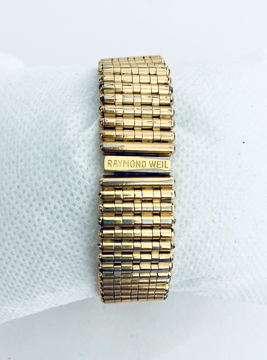 Vintage Raymond Weil Geneva 101 18K Gold Link Electroplated Vintage Raymond Weil Geneva 101 18K Gold Link Electroplated