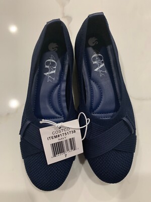 NEW Gloria Vanderbilt DEBBIE Ladies' Flat Navy Blue Size 7