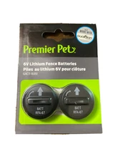 Premier Pet Guardian 6V Lithium Fence Batteries (GAC11-16351) - NEW SEALED