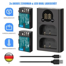 2x DMW-BLF19 Akku & Dual Ladegerät Für Panasonic Lumix GH3 DC-G9 GH5SGK-K G9GK-K
