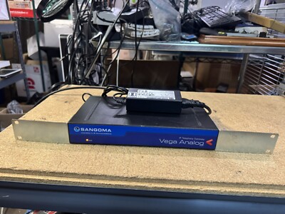 Sangoma Vega 3000G Gateway 24 FXS SGM-VS0173 w/ Power Adapter & Rack Ears