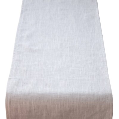 Minimalistischer Tischläufer 100% Leinen Natur Beige. In drei Größen erhältlich.