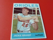 1964  TOPPS  JACKIE  BRANDT  #399   ORIOLES  BASEBALL  NM /  MINT+ OR  BETTER !!