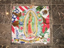 Wholesale Lot 6 22"x22" Mexico Virgin Mary Guadalupe Cotton Bandana
