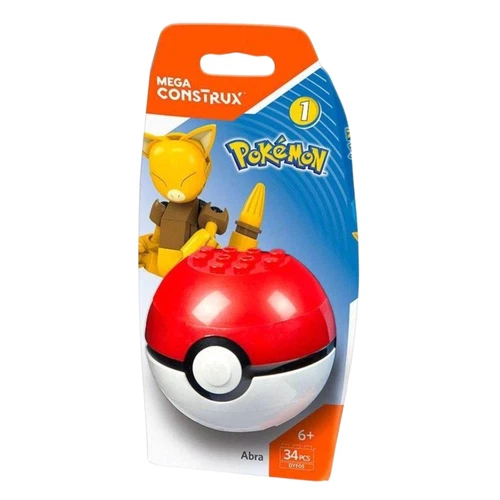 Mega Construx Pokemon Pokeball - ABRA (2017 Release) DYF05 Series 1