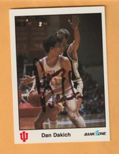 Dan Dakich Indiana Hoosiers AUTO Signed 1986 Card Merrillville IN