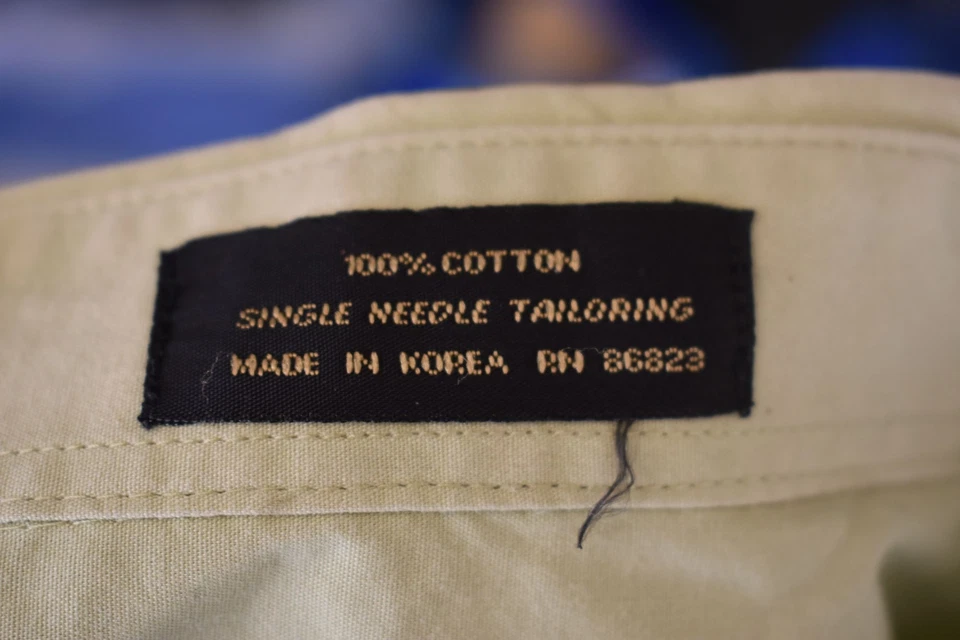 Vintage Men's Valerio Garati Single Needle Tailored Green Dress Shirt M - Image 4 of 4