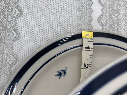 Vtg Newcor Versailles Blue Flowers 2 Tiered Tray Silver Color Modern Handle - Picture 9 of 10
