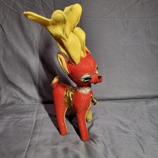 Vintage Red Velvet Japan Christmas Deer