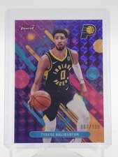 TYRESE HALIBURTON 2025-26 TOPPS FINEST PURPLE GEOMETRIC #40 PACERS /100 Q6870