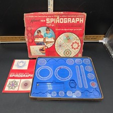 Vintage 1967 401 Kenner s New Spirograph Original Box w Instructions INCOMPLETE