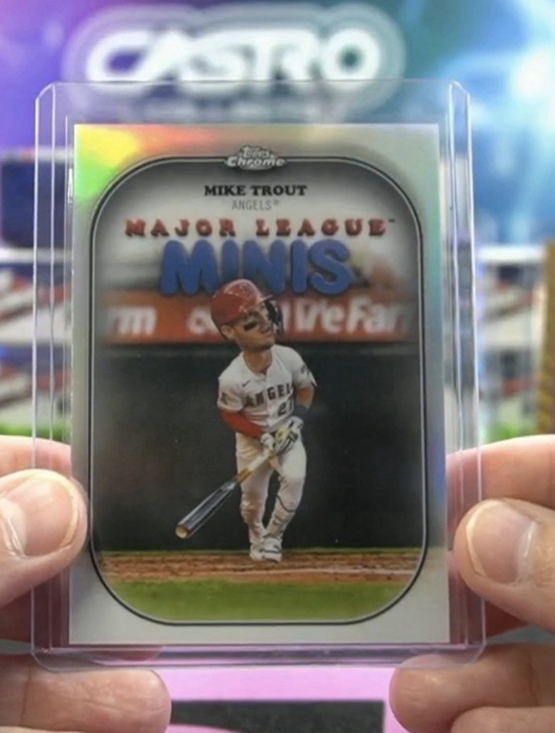 2025 Topps Chrome Update MIKE TROUT MAJOR LEAGUE MINIS #MM-4