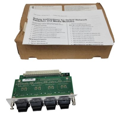 Neu Emerson RM100-EM-8MM-FX 12P4475X022 Netzwerk Media Modul KJ1611X1-GB1